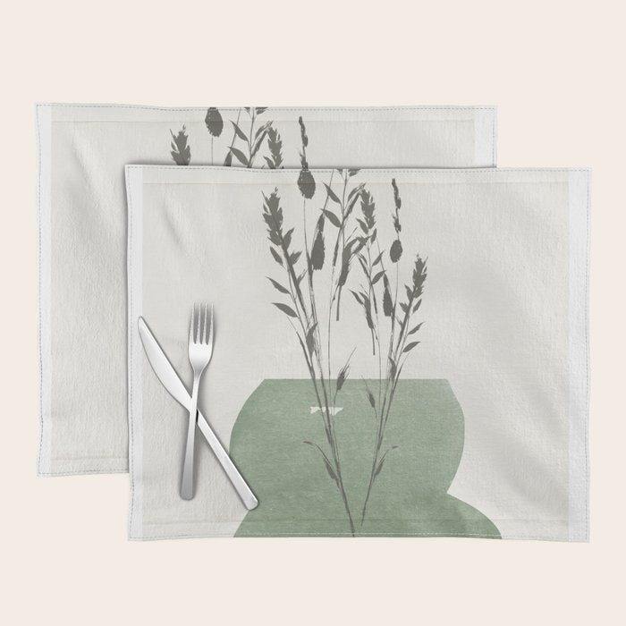 Modern Vase With Plants Placemat Gallery Image 1