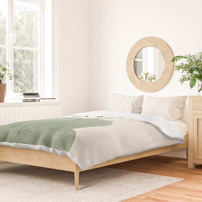 Modern Vase With Plants Duvet Cover Gallery Image 2