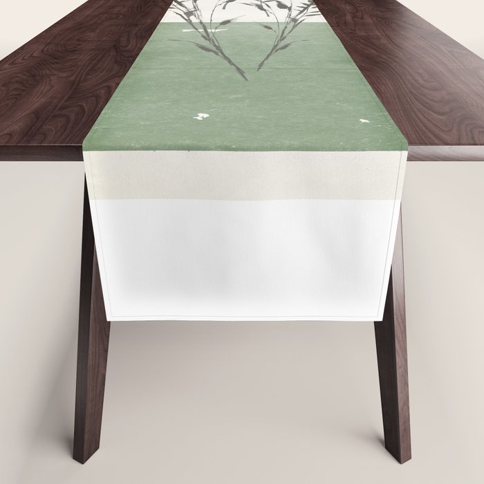 Modern Vase With Plants Table Runner Gallery Image 1