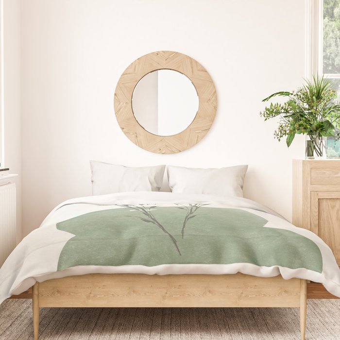 Modern Vase With Plants Duvet Cover Gallery Image 3