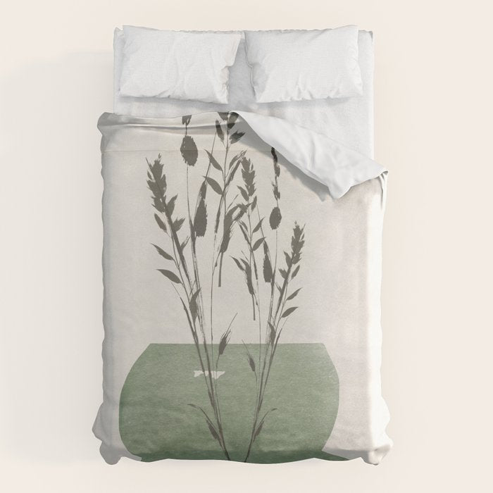 Modern Vase With Plants Duvet Cover Gallery Image 6