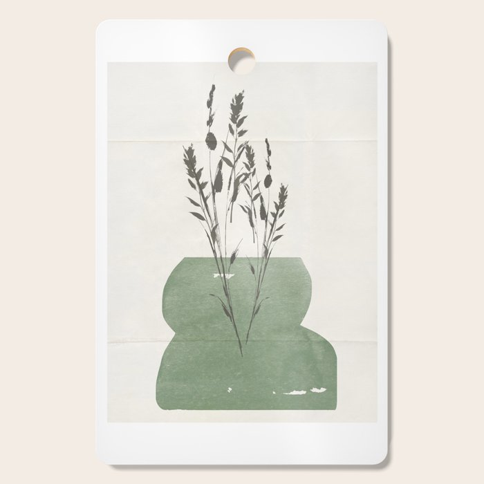 Modern Vase With Plants Cutting Board Gallery Image 1