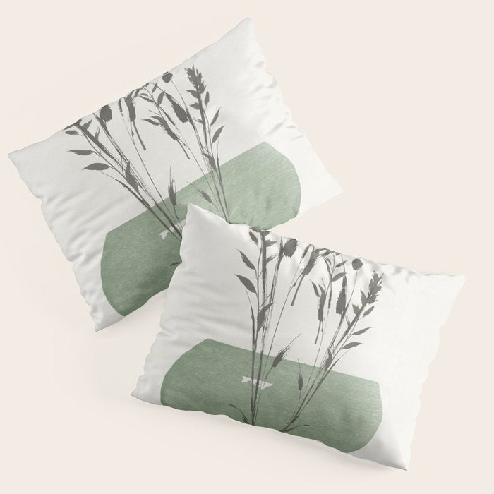 Modern Vase With Plants Pillow Sham Gallery Image 1