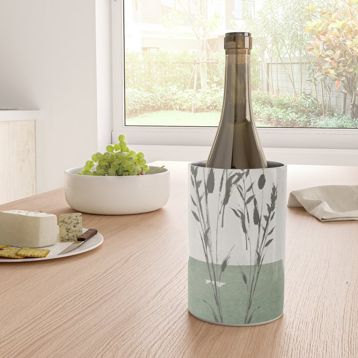 Modern Vase With Plants Wine Chiller Gallery Image 4