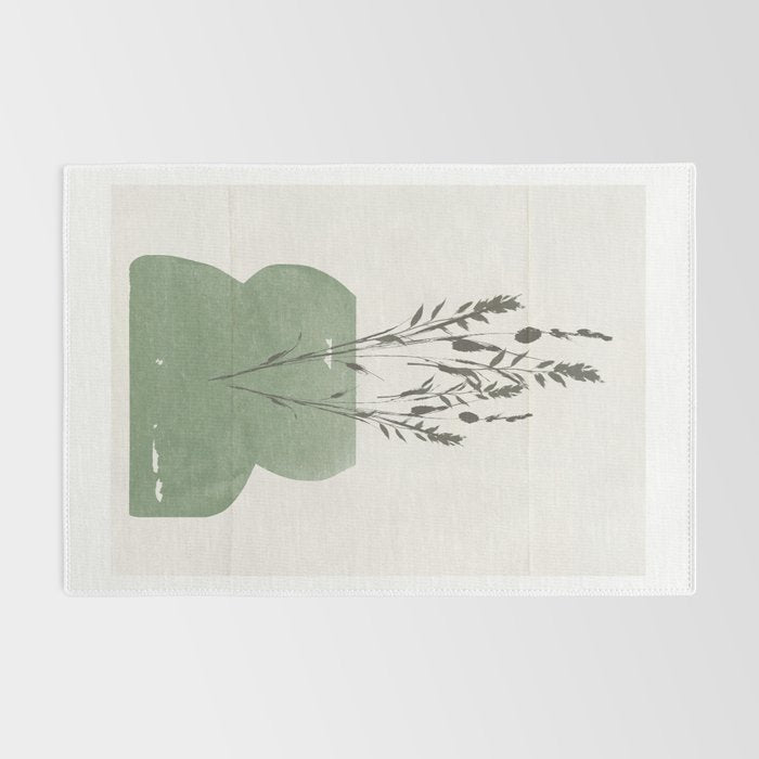 Modern Vase With Plants Rug Gallery Image 2