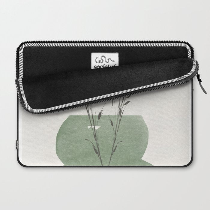 Modern Vase With Plants Laptop Sleeve Gallery Image 2