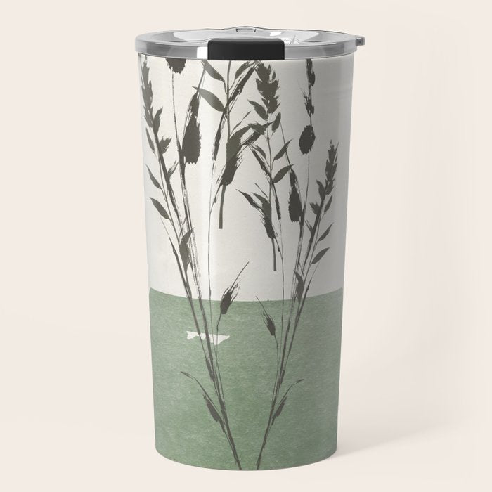 Modern Vase With Plants Travel Mug Gallery Image 1