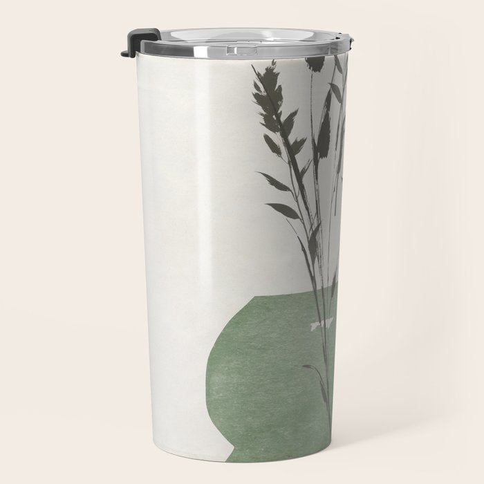 Modern Vase With Plants Travel Mug Gallery Image 3