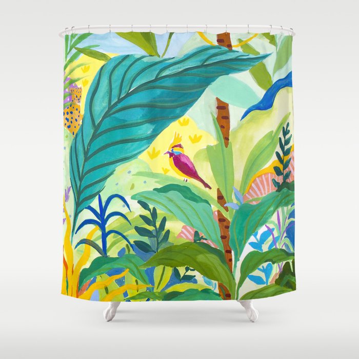 Paradise Jungle Shower Curtain Gallery Image 1