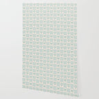 Blue Bow Checkered Print Wallpaper Gallery Image 2