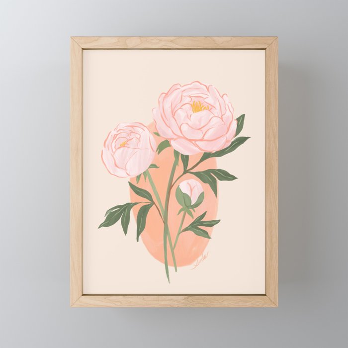 Peony Mini Art Print Gallery Image 1