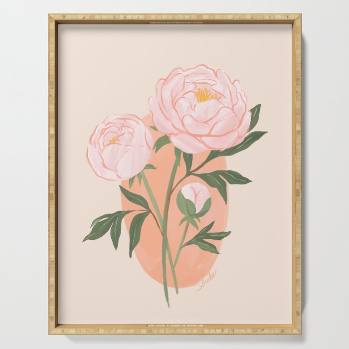Peony Serving Tray Gallery Image 1