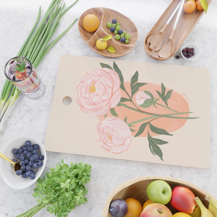 Peony Cutting Board Gallery Image 2