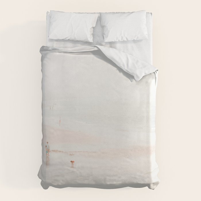At the beach ten (part two of a diptych) - Minimal Beach - Ocean Sea photography Duvet Cover Gallery Image 6
