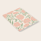 Pastel Peach Peonies - Retro botanical Notebook Gallery Image 2