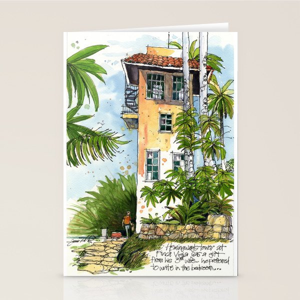 Hemingway's Cuba:  Writing Studio at Finca Vigia Stationery Card Gallery Image 1