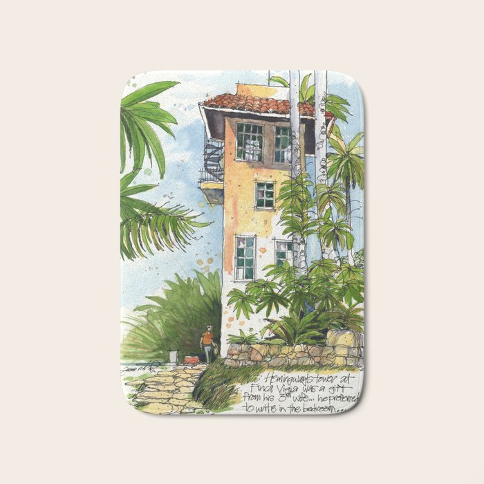 Hemingway's Cuba:  Writing Studio at Finca Vigia Bath Mat