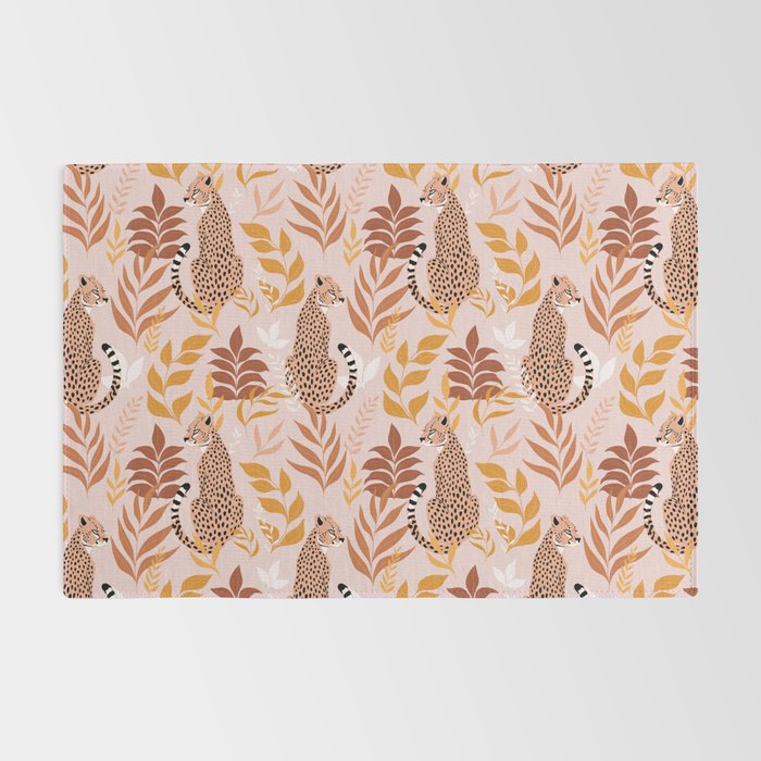 Summer Cheetah Pattern I - Terracotta  Rug Gallery Image 2