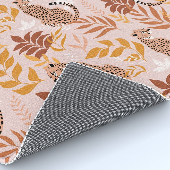 Summer Cheetah Pattern I - Terracotta  Rug Gallery Image 4