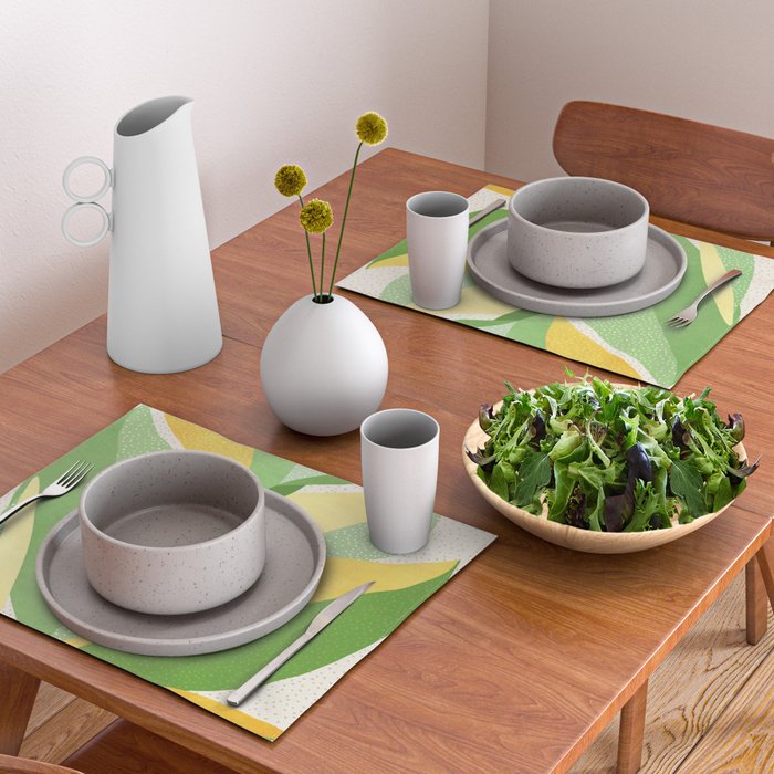 Sunshine Flora / Abstract Botanical Series Placemat Gallery Image 2