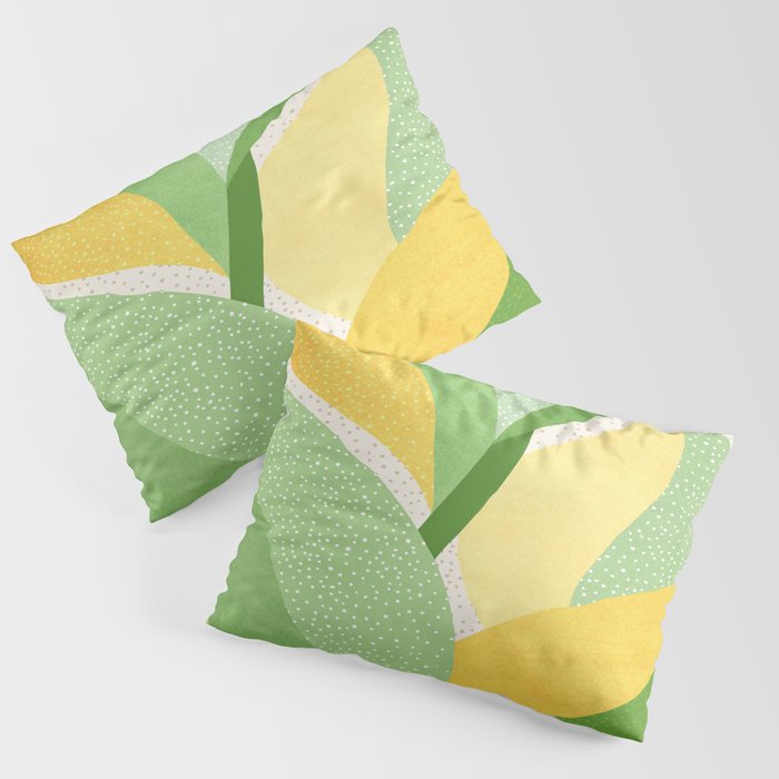 Sunshine Flora / Abstract Botanical Series Pillow Sham Gallery Image 3