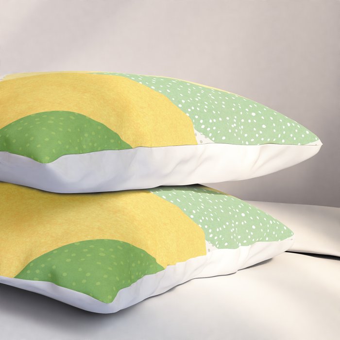 Sunshine Flora / Abstract Botanical Series Pillow Sham Gallery Image 3