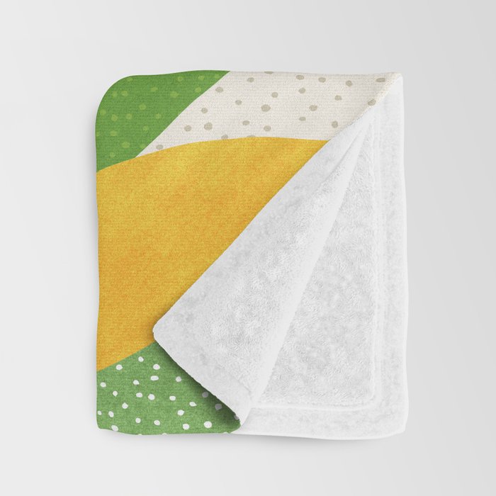 Sunshine Flora / Abstract Botanical Series Throw Blanket Gallery Image 3
