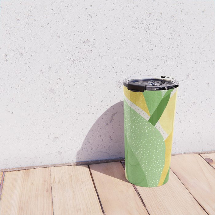 Sunshine Flora / Abstract Botanical Series Travel Mug Gallery Image 4