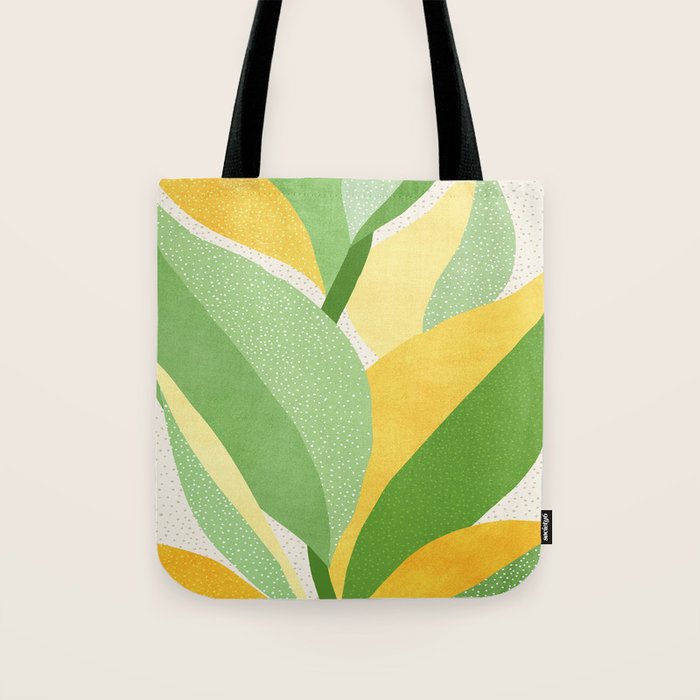Sunshine Flora / Abstract Botanical Series Tote Bag Gallery Image 1
