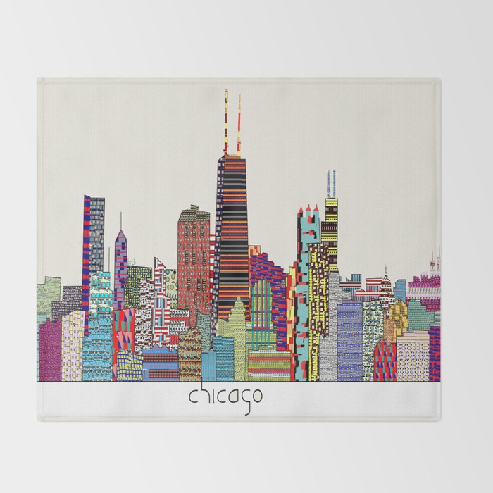Chicago  Throw Blanket Gallery Image 2