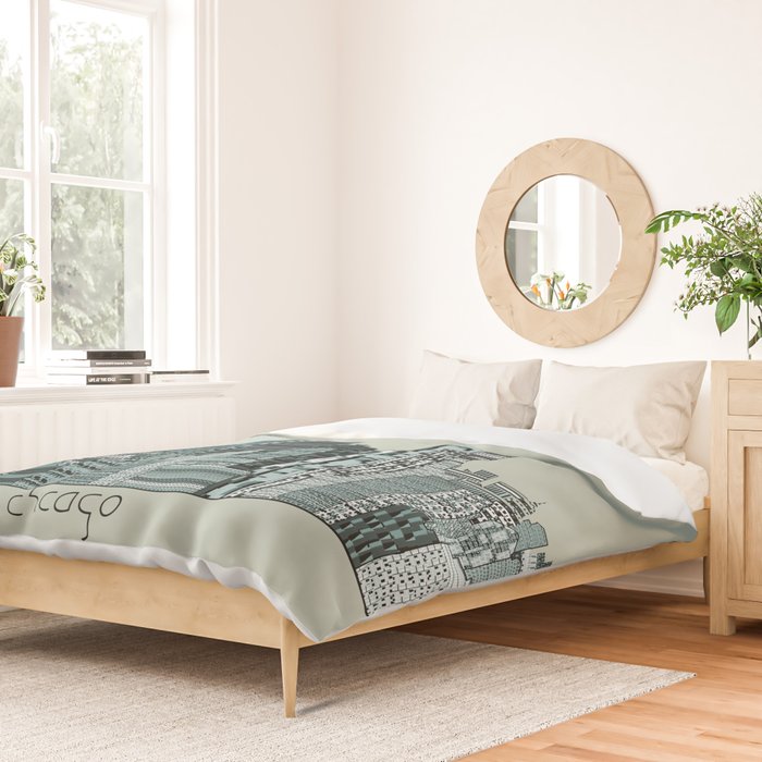 Chicago  Duvet Cover Gallery Image 2