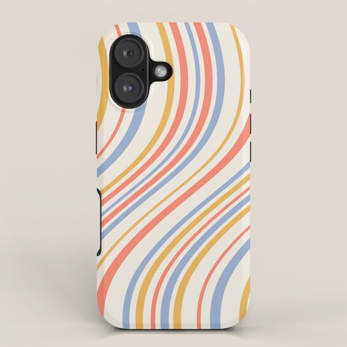 Wavy Stripes XXIII - Retro Summer iPhone Case Gallery Image 1