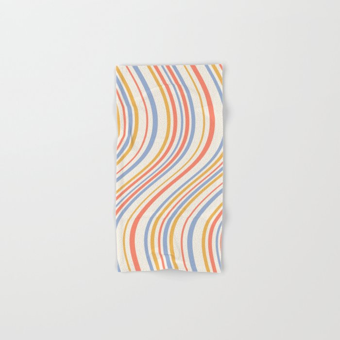 Wavy Stripes XXIII - Retro Summer Bath Towel Gallery Image 1