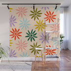 Retro Groovy Sun  Wall Mural Gallery Image 1