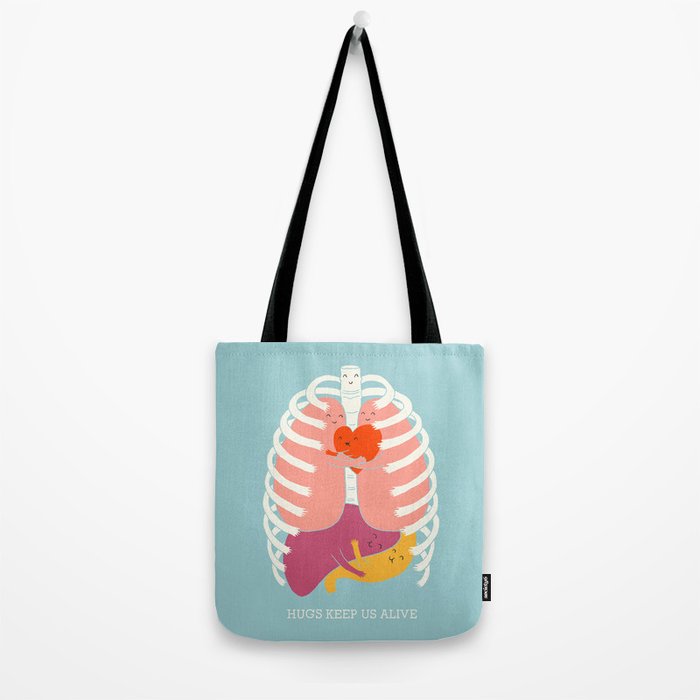 Hugs keep us alive Tote Bag Gallery Image 2
