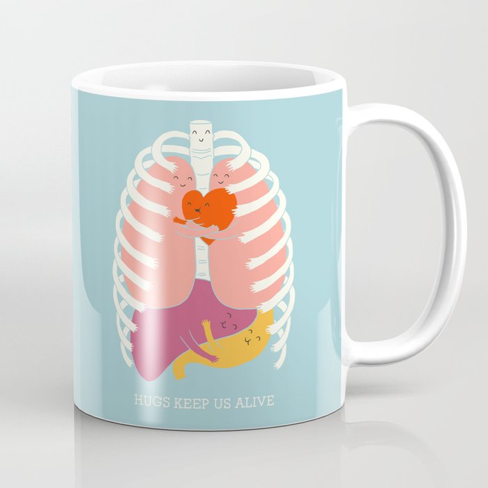 Hugs keep us alive Coffee Mug Gallery Image 1