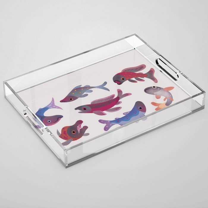 Salmon Acrylic Tray Gallery Image 1