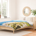 Capri Islands | Tropical Travel Summer Island | Ocean Sea Beach Swim Sail Painting  Duvet Cover Gallery Image 2