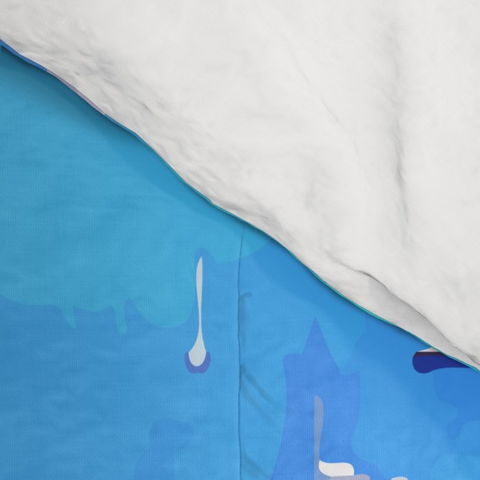 Capri Islands | Tropical Travel Summer Island | Ocean Sea Beach Swim Sail Painting  Comforter Gallery Image 4
