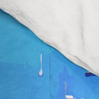 Capri Islands | Tropical Travel Summer Island | Ocean Sea Beach Swim Sail Painting  Comforter Gallery Image 4