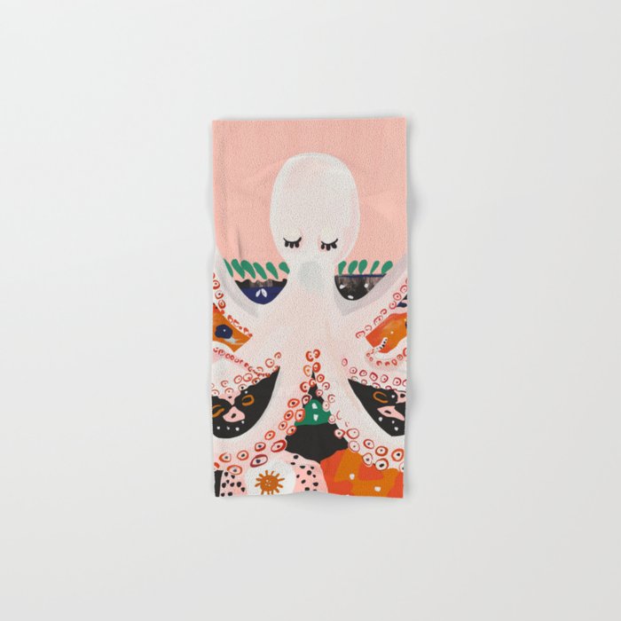Meditating Octopus Bath Towel Gallery Image 1