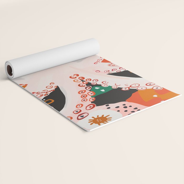 Meditating Octopus Yoga Mat Gallery Image 2