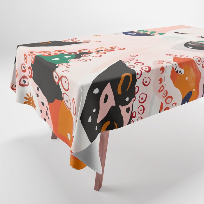 Meditating Octopus Tablecloth Gallery Image 1
