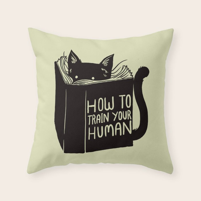 How To Train Your Human Throw Pillow Gallery Image 6