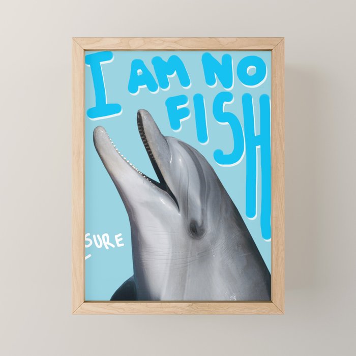 I am no fish Mini Art Print Gallery Image 1