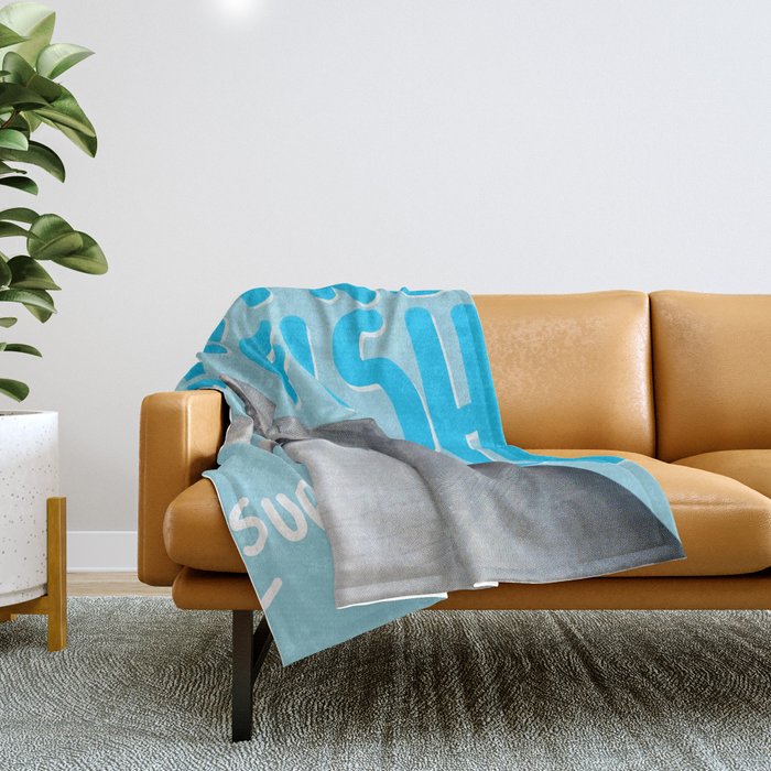 I am no fish Throw Blanket Gallery Image 1