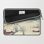Anna Mary Robertson 'Grandma' Moses To Grandma's House We Go on Thanksgiving Day Folk Art Laptop Sleeve Gallery Image 2
