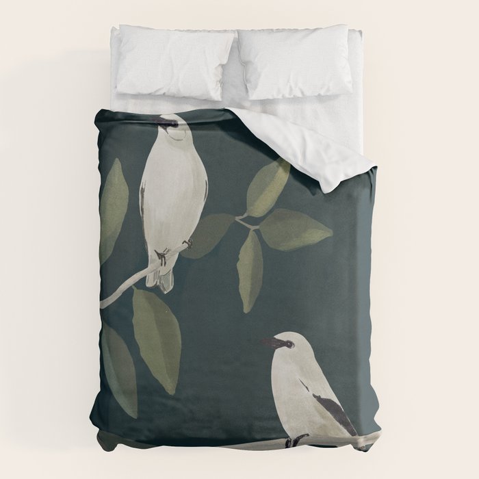 Minimalist Birds On Branch 2 Duvet Cover Gallery Image 1