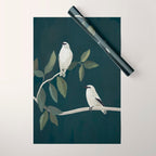 Minimalist Birds On Branch 2 Wrapping Paper Gallery Image 1