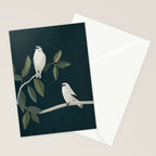 Minimalist Birds On Branch 2 Stationery Card Gallery Image 2